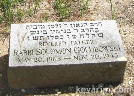 Rabbi Zalman Tuvia  Golubowski